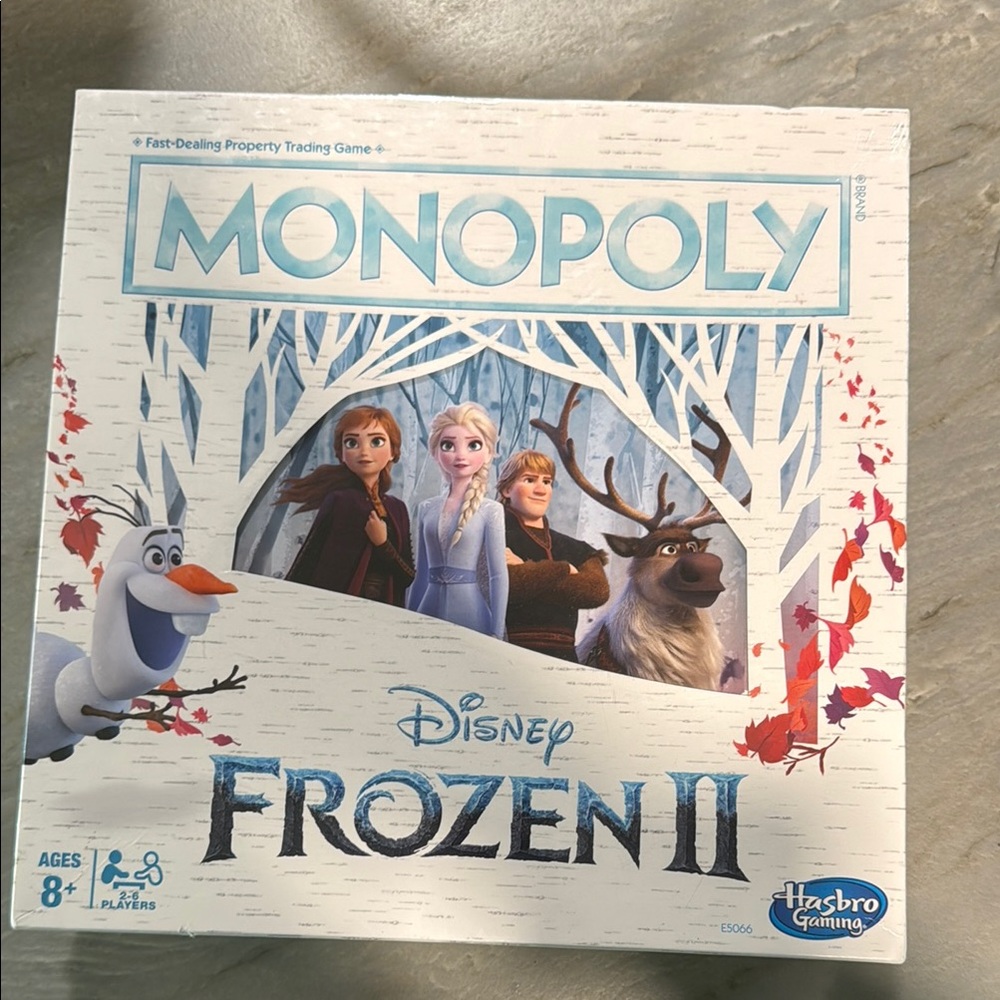 Hasbro Monopoly Frozen II Board Game - Blue and White